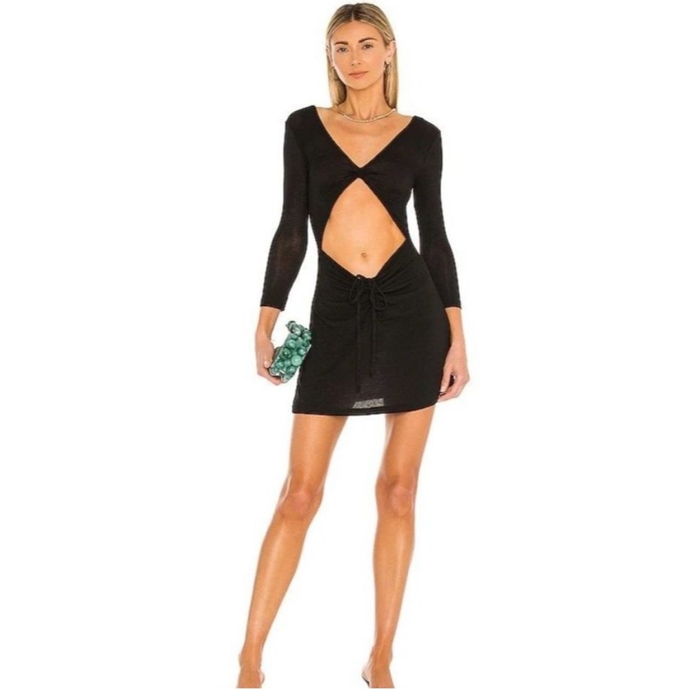 We wore what cut out t shirt Dress black size medium never worn